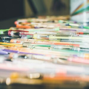Assorted color gel pens