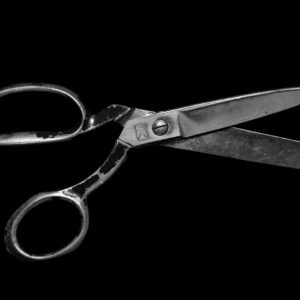 gray steel scissors